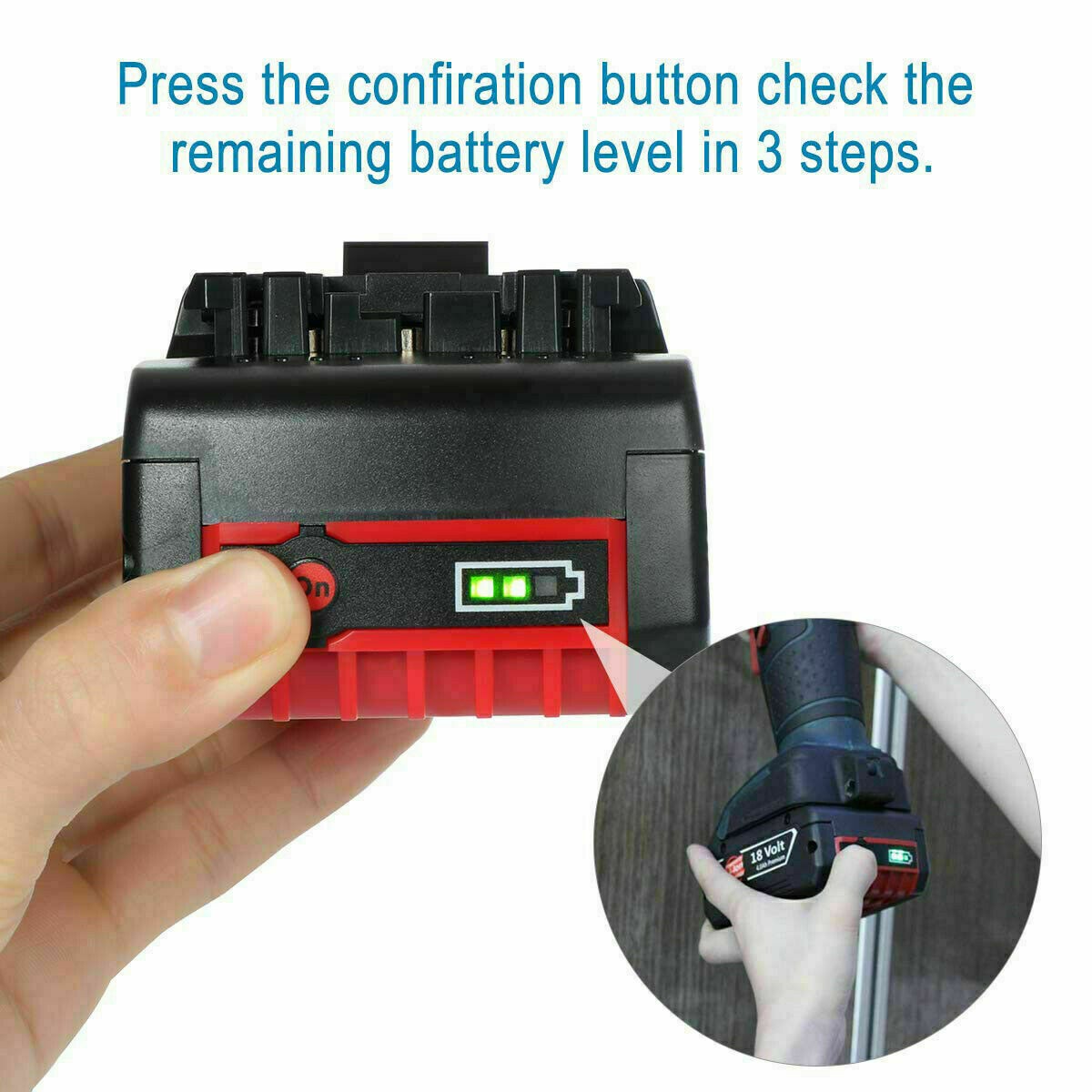 BAT609 For BOSCH 18V CORE 18 Volt 8.0 Ah High Performance Battery Li-ion BAT618