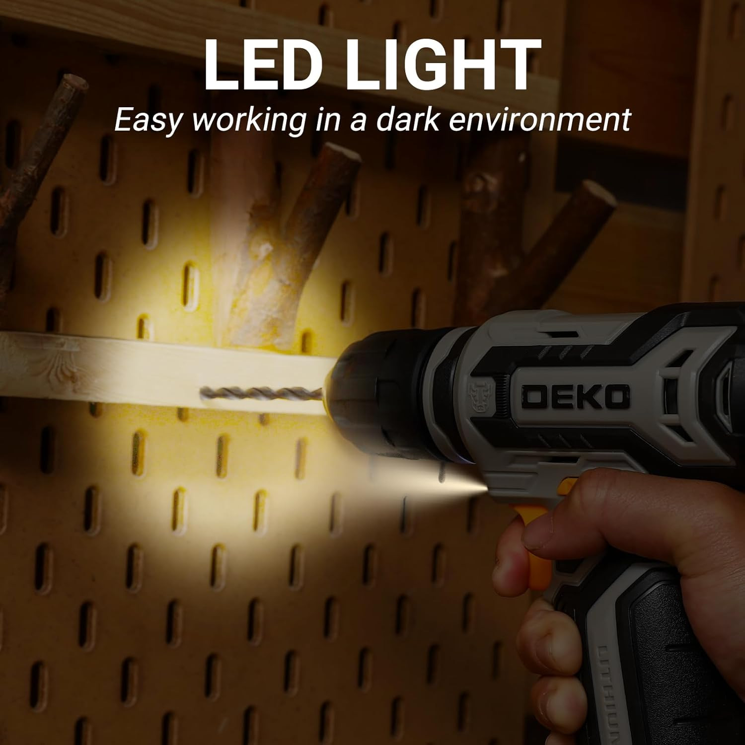 Cordless Drill: DEKO PRO 12V Power Battery Drill Set with Small Electric Drills