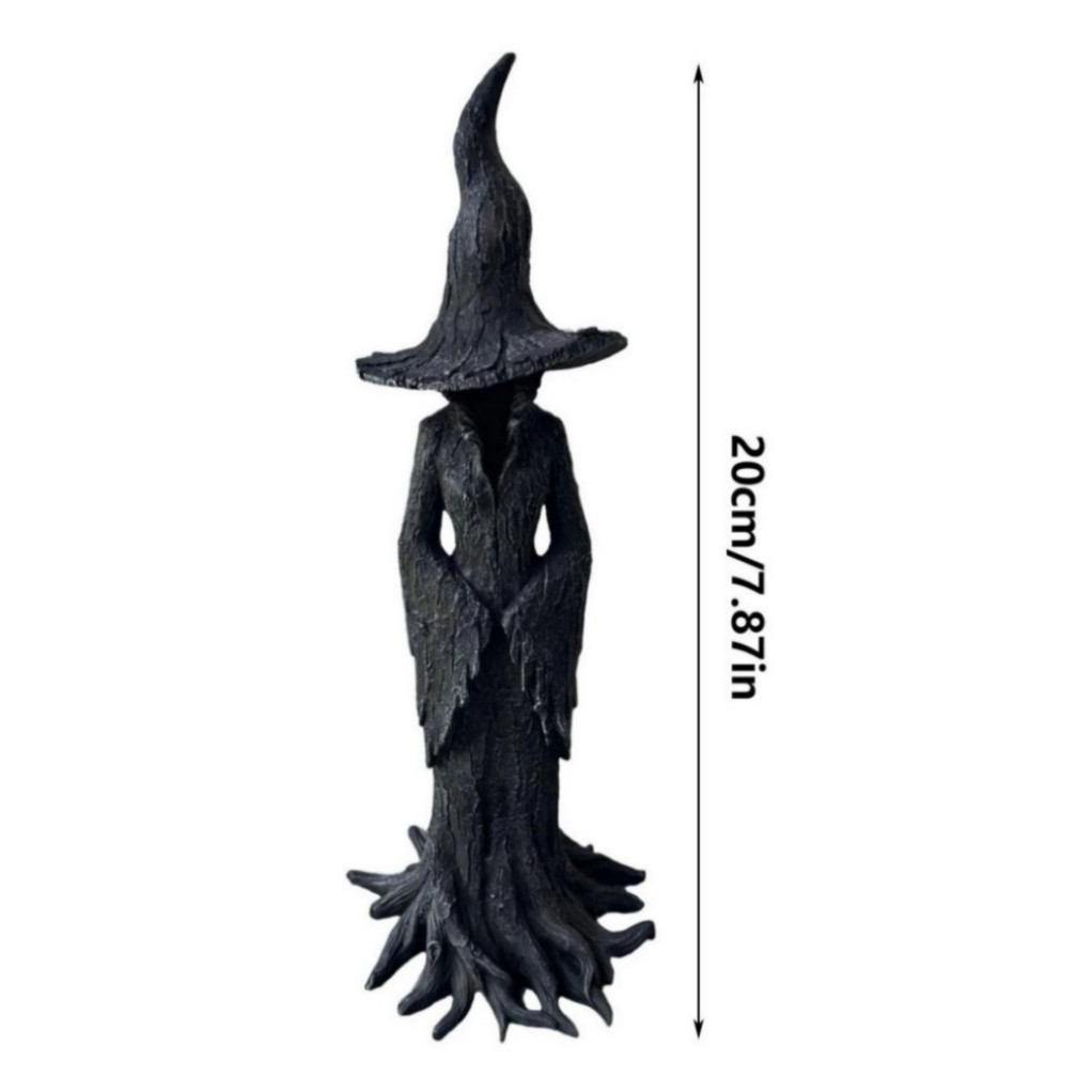 1 Pack Cracker Barrel Tree Witch Statue 2025 30 cm Halloween Decor – New in Box