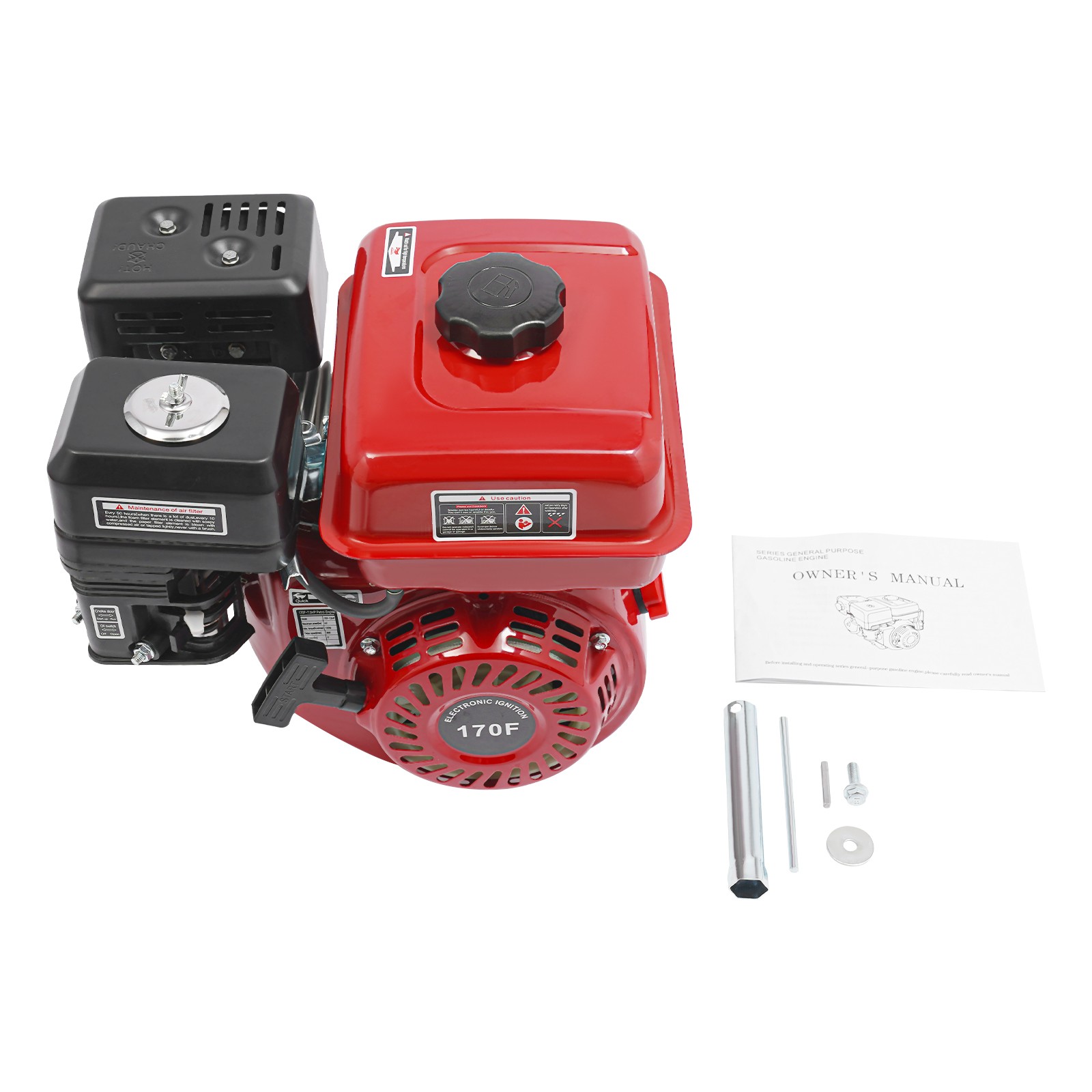 4-Stroke 7.5HP Gasoline Engine Pull Start Gasoline Engine Single Cylinder Engine