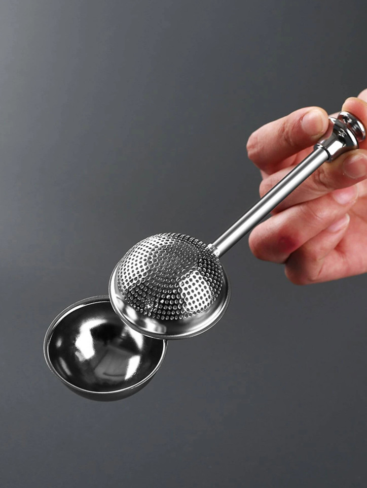 1 pc Stainless Steel One-Handed Flour Duster & Sugar Shaker for Baking