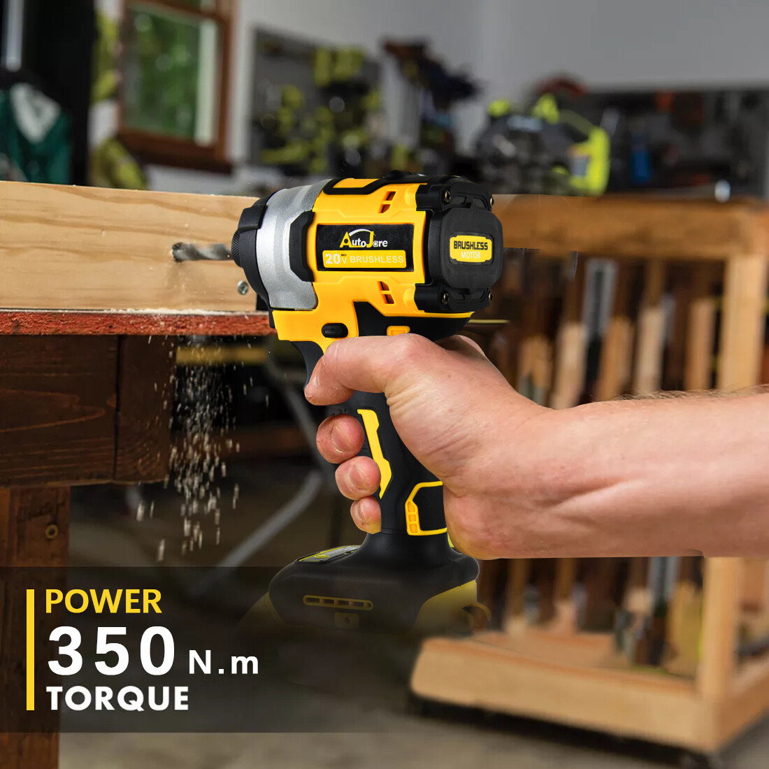 Brushless Cordless Impact Driver,for Dewalt 20V Max Battery,1/4″ Compact,4 Speed