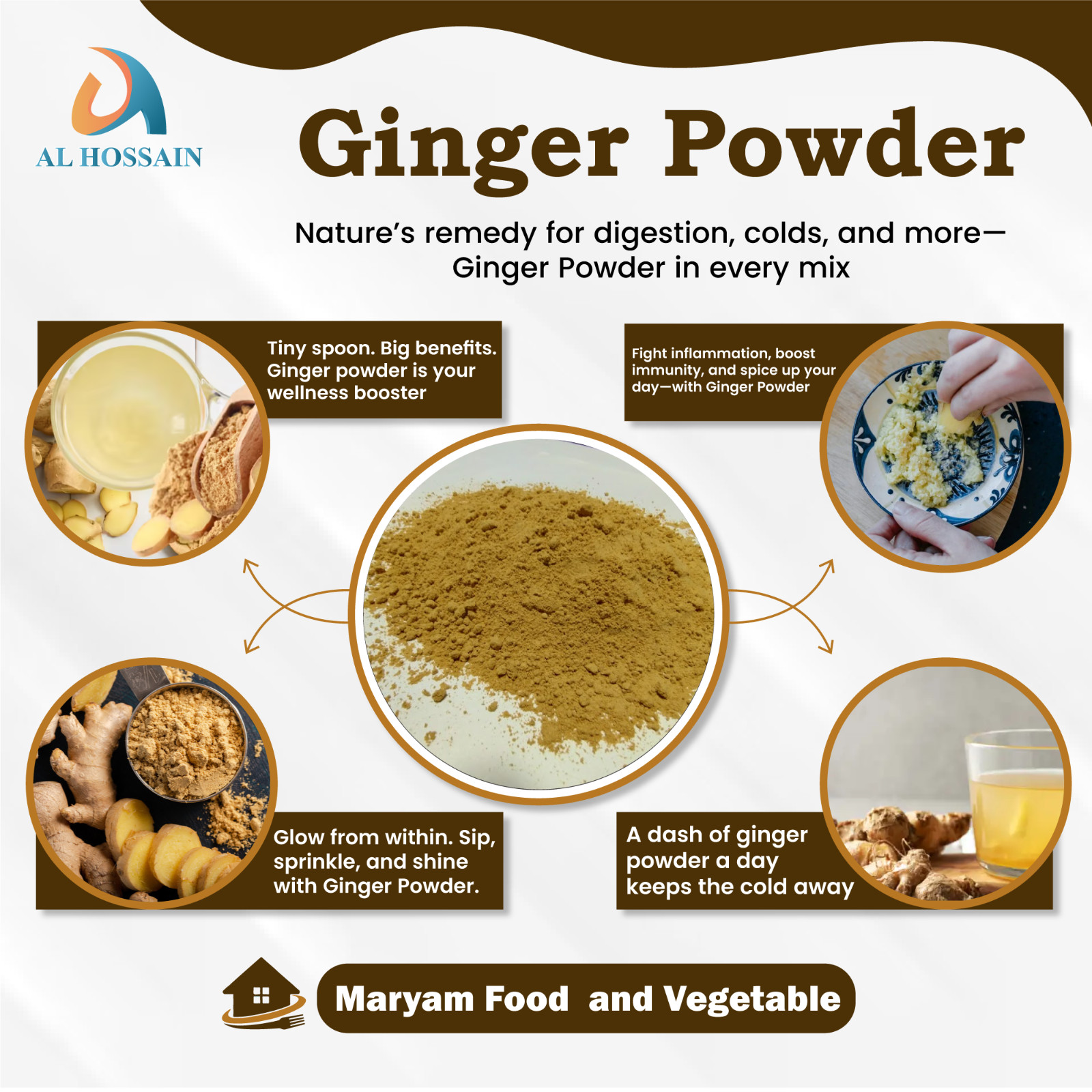 Ginger Powder 250g / 5kg Bulk | Ground Ginger Spice for Cooking, Baking & Tea