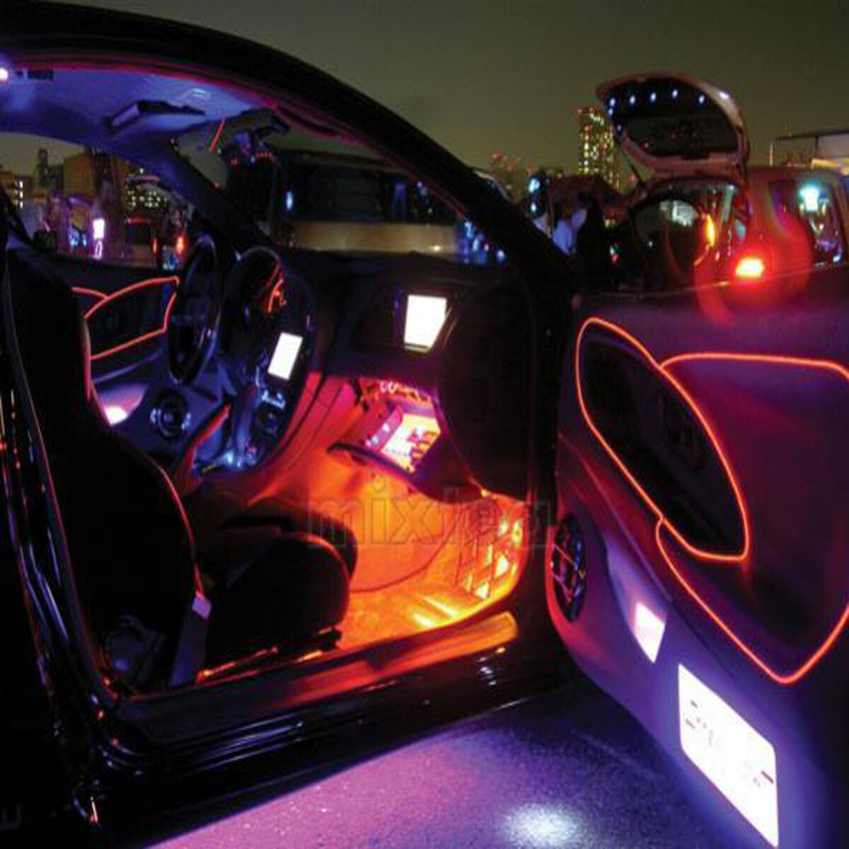Neon LED Light Glow EL Wire String Strip Rope Tube Decor Car Party + Controller