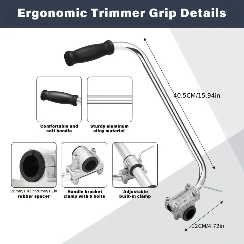 Ergonomic Trimmer Grip String Trimmers Handle Weed Eater Handle Extension Tools