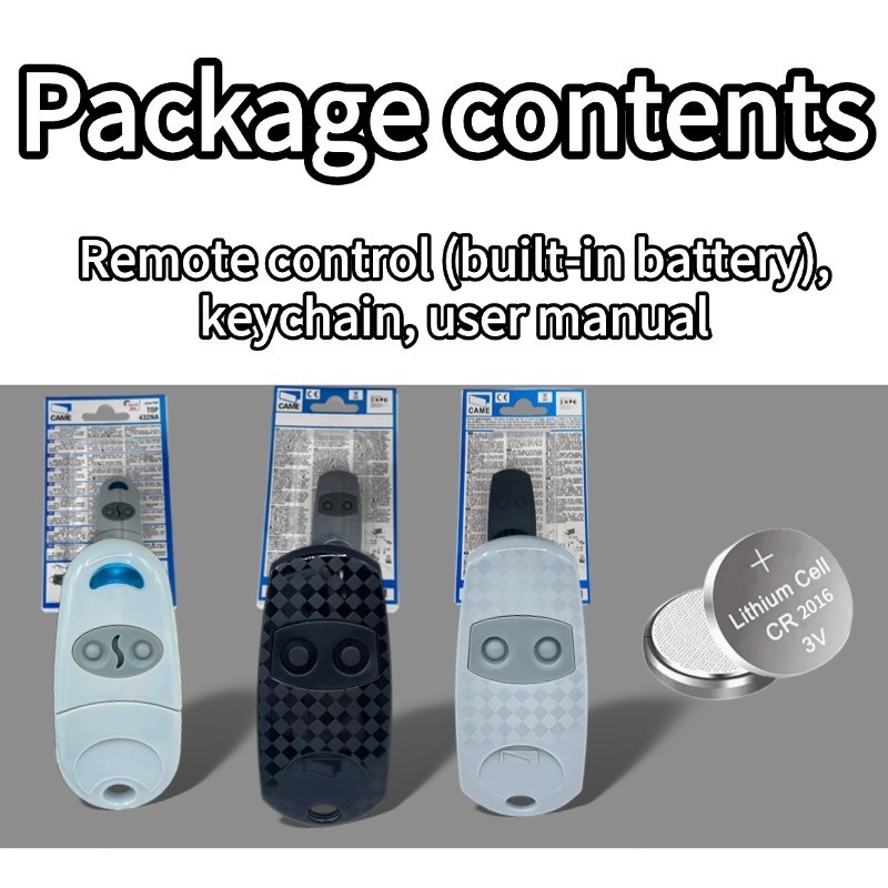CAME TOP432EV 2 Button Black Gate Remote Control Key Fob Garage Door