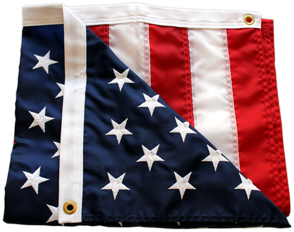 3x5ft American Flag Sewn Stripes Embroidered Stars Brass Grommet Garden July 4th