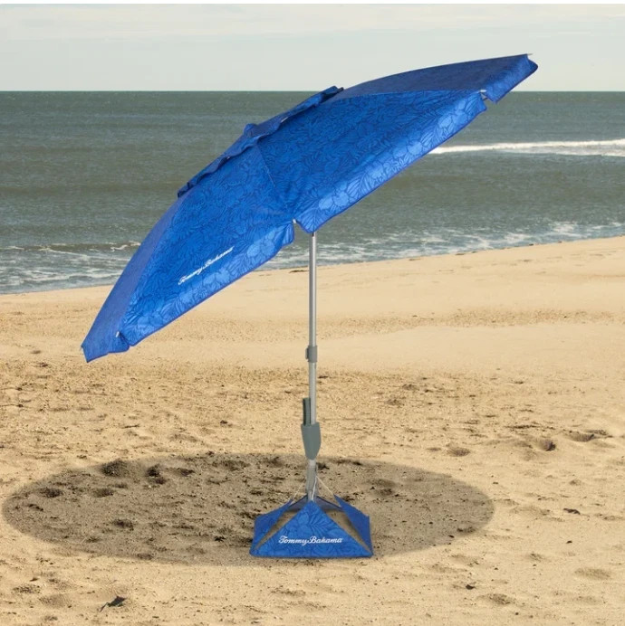 Tommy Bahama 7.5′ Beach Umbrella w/ Tilt BLUE