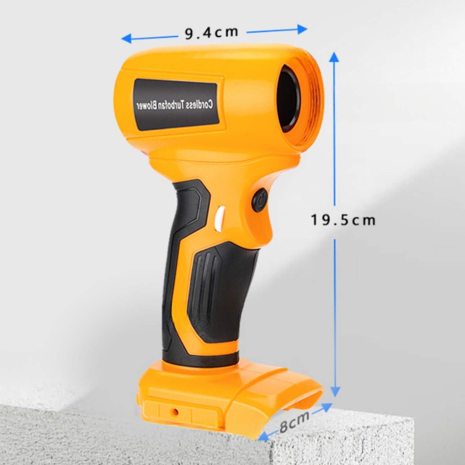 210W Cordless Air Blower Electric Garden Leaf Snow Dust Cleaner for Dewalt 20v