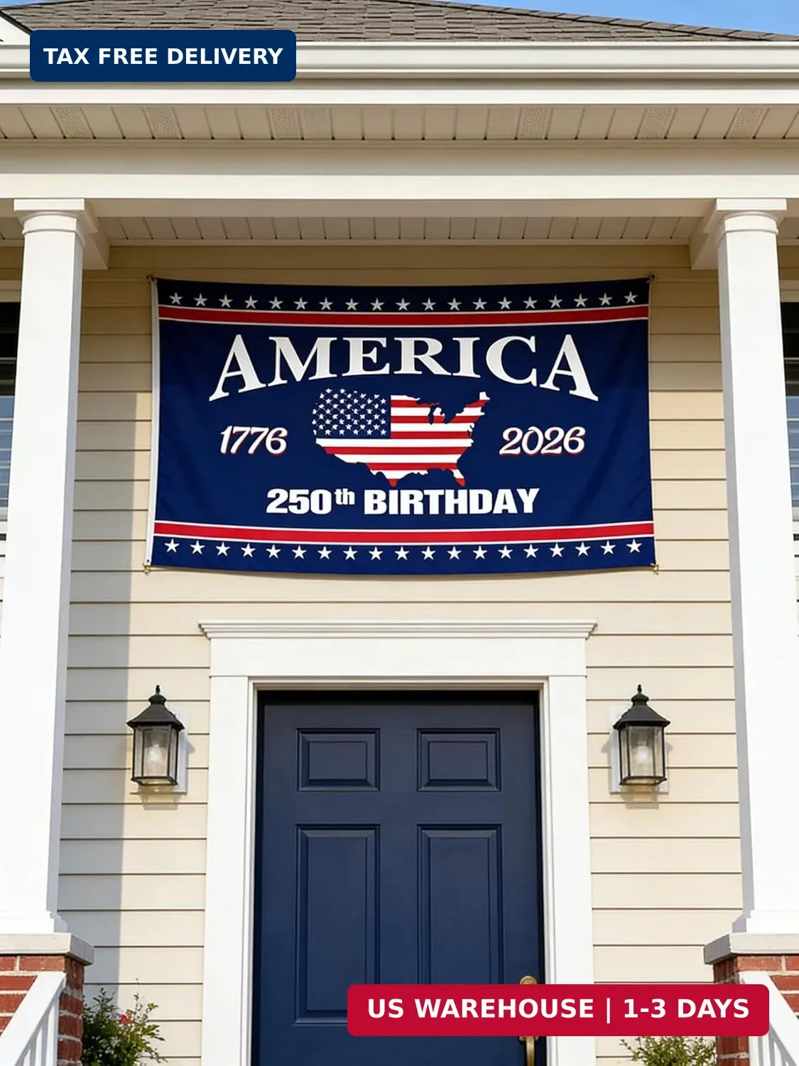 250 Years America Flag, 3X5 Ft, USA 250Th Anniversary Patriotic Design,1776-2026