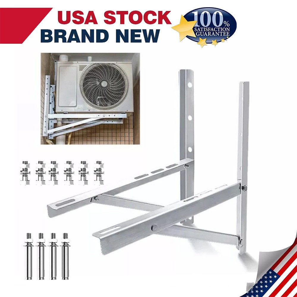 600LBS Steel Mini Split Wall Mount Bracket For Air Conditioner Condensing Units