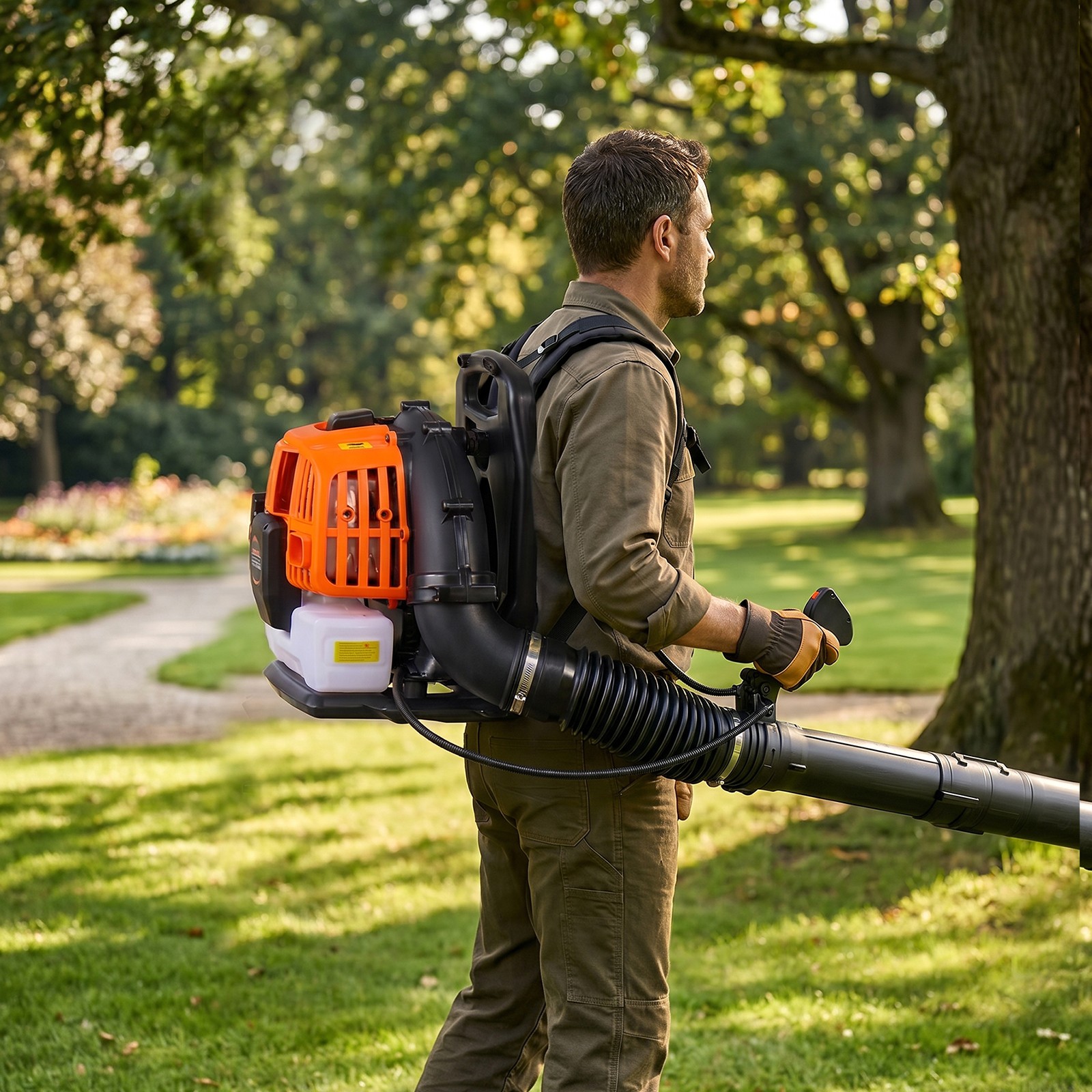 VEVOR Backpack Leaf Blower 43CC 2-Stroke Gas Powered Leaf Blower 447CFM 150MPH