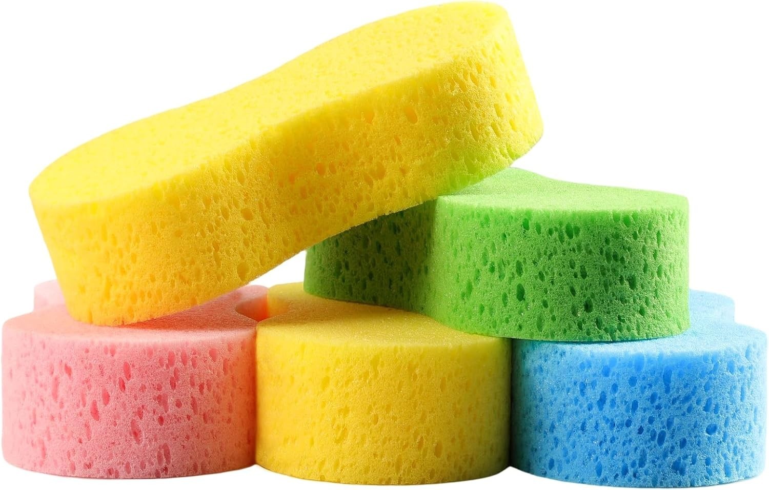 5-Pack Car Wash Sponges, 9.1″ X 4.3″ X 2.4″ Large Sponges, Extra Thick Foam Kit