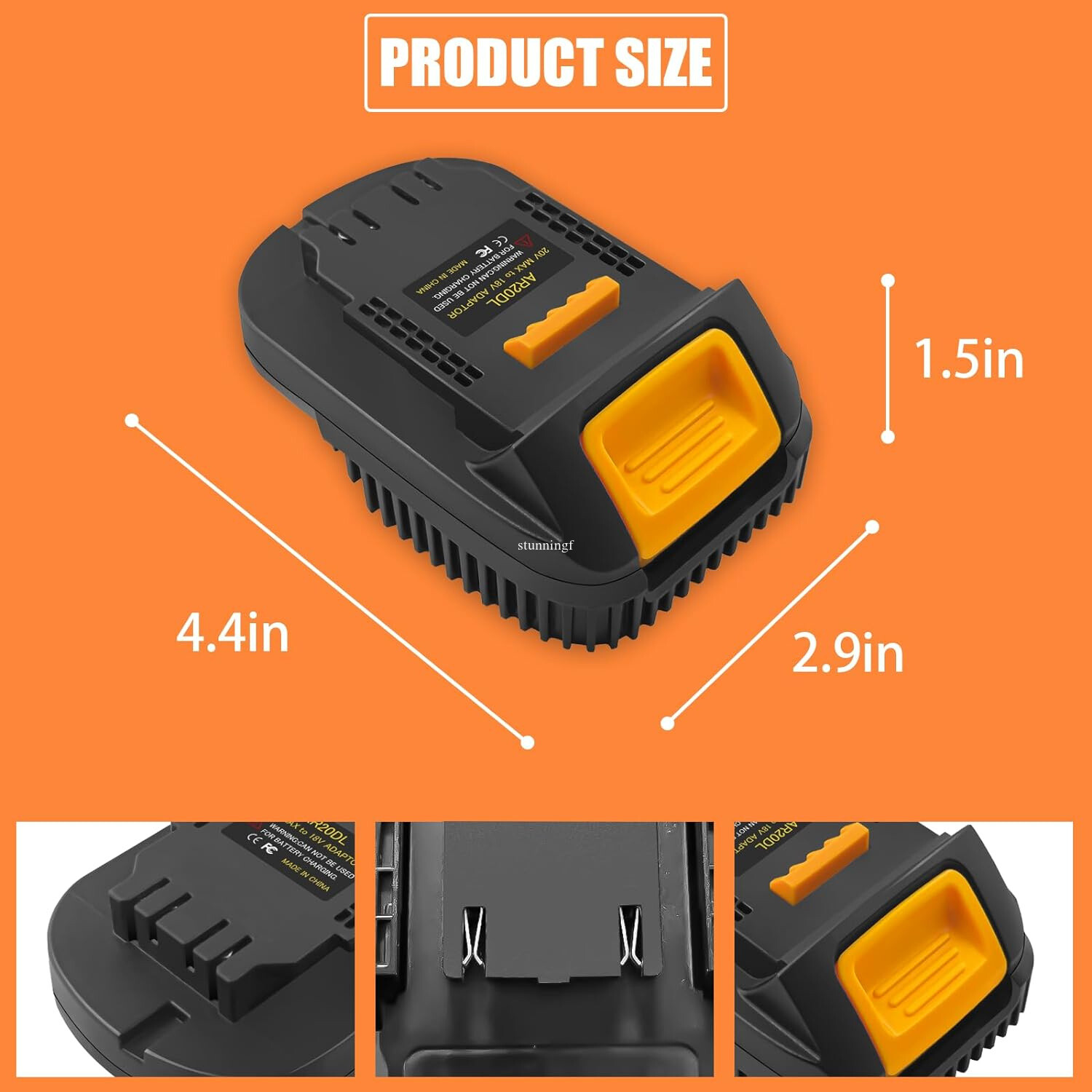 Battery Adapter for Ridgid 18V Li-ion convert to for Dewalt 20v Power Drill