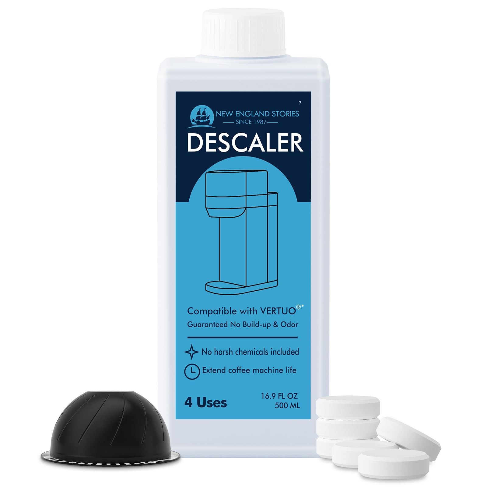 12 Months Supply Descaling Compatible with Vertuo, Odorless Coffee Brewer Mac…