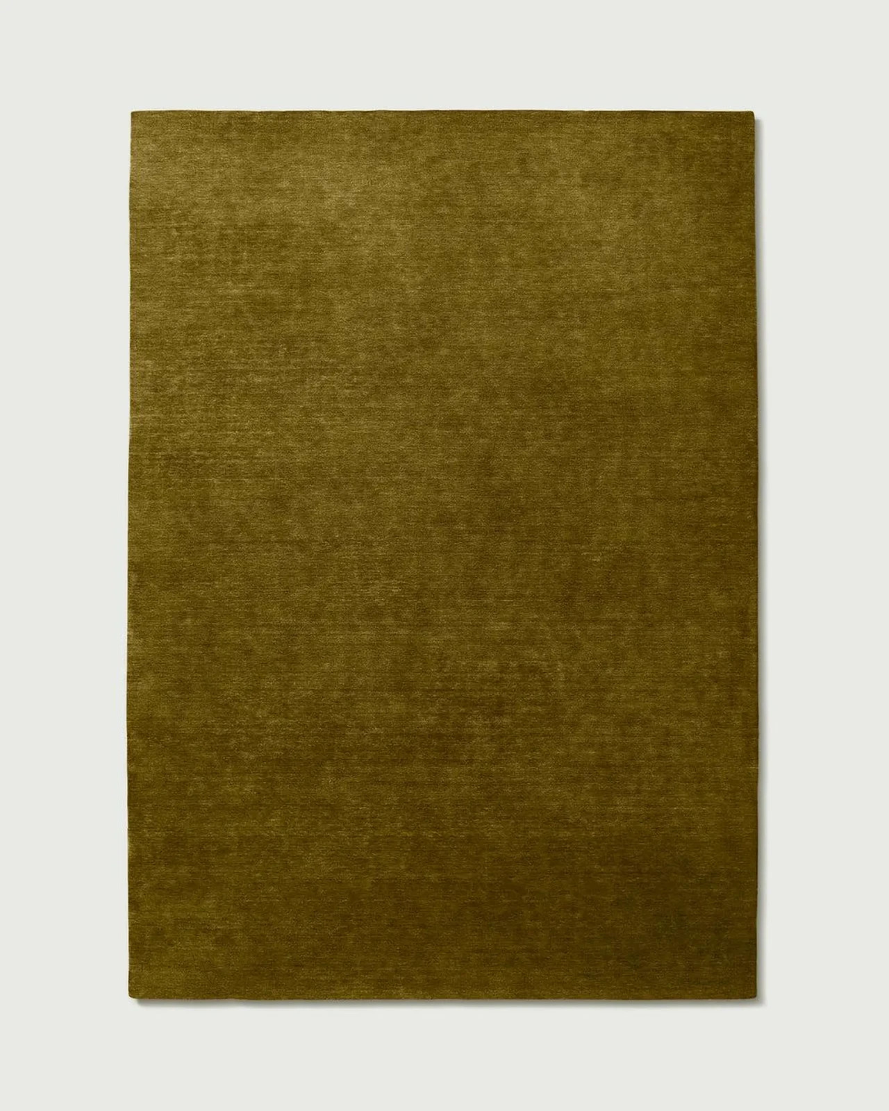 Hand Tufted Wool Area Rug | Solid Olive Green, Nordic Knots Home Decor 8×12