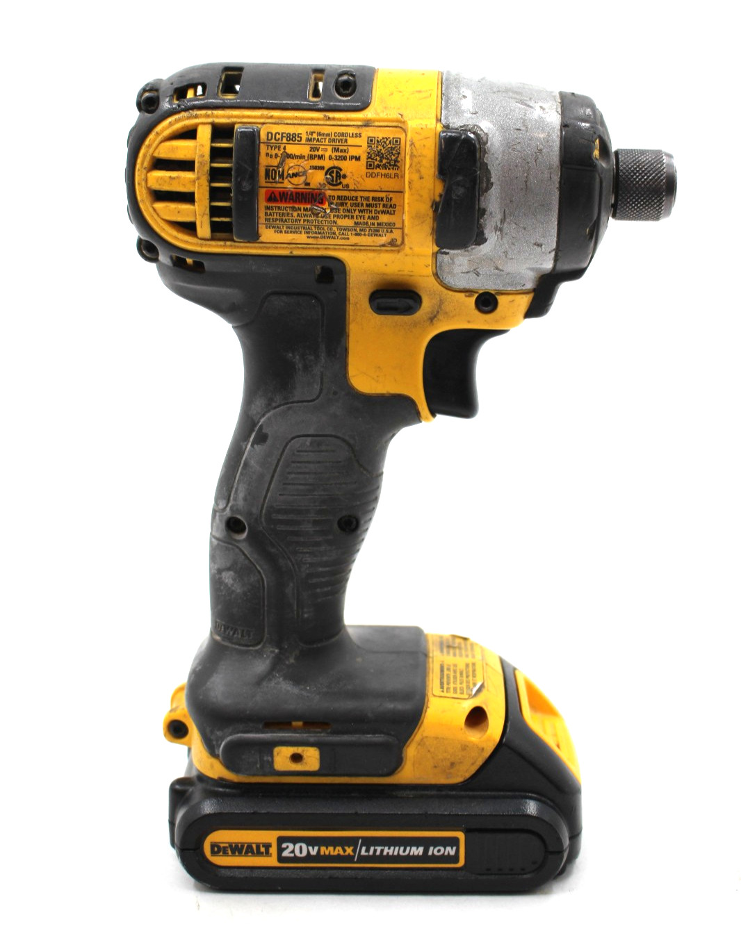 DEWALT DCF885B 20V 1/4 in. Impact Driver with 1.5 Ah Battery