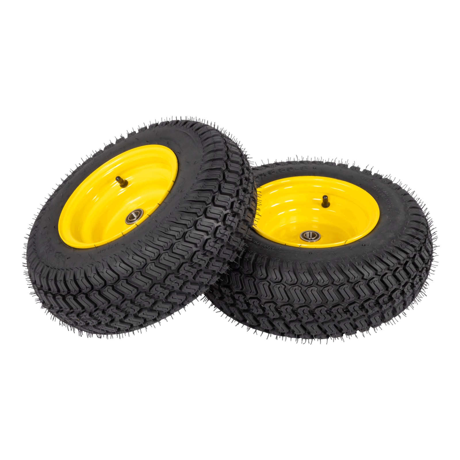 Set of 2 16×6.50-8 Lawn Mower Tractor Tires & Wheels 4 Ply 16×6.5-8 Tubeless