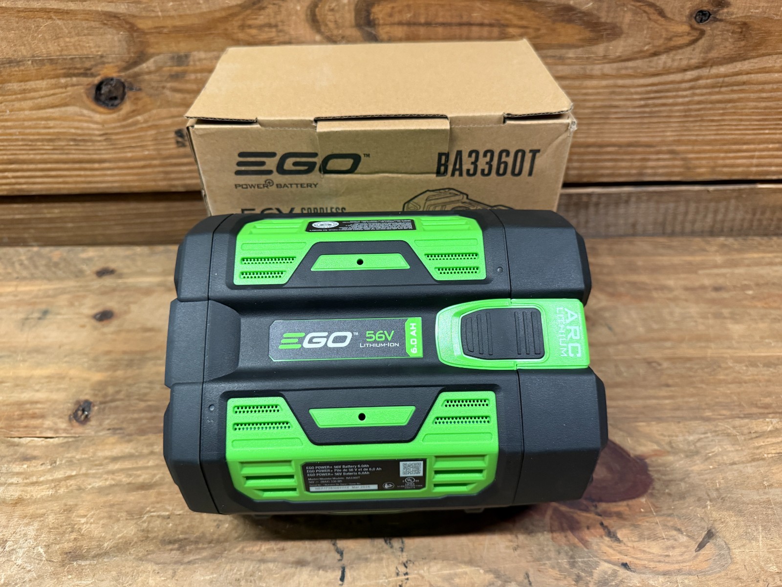EGO Power + Battery 56V 6.0AH Lithium Ion Genuine OEM BA3360T 2026 Date (Qty)