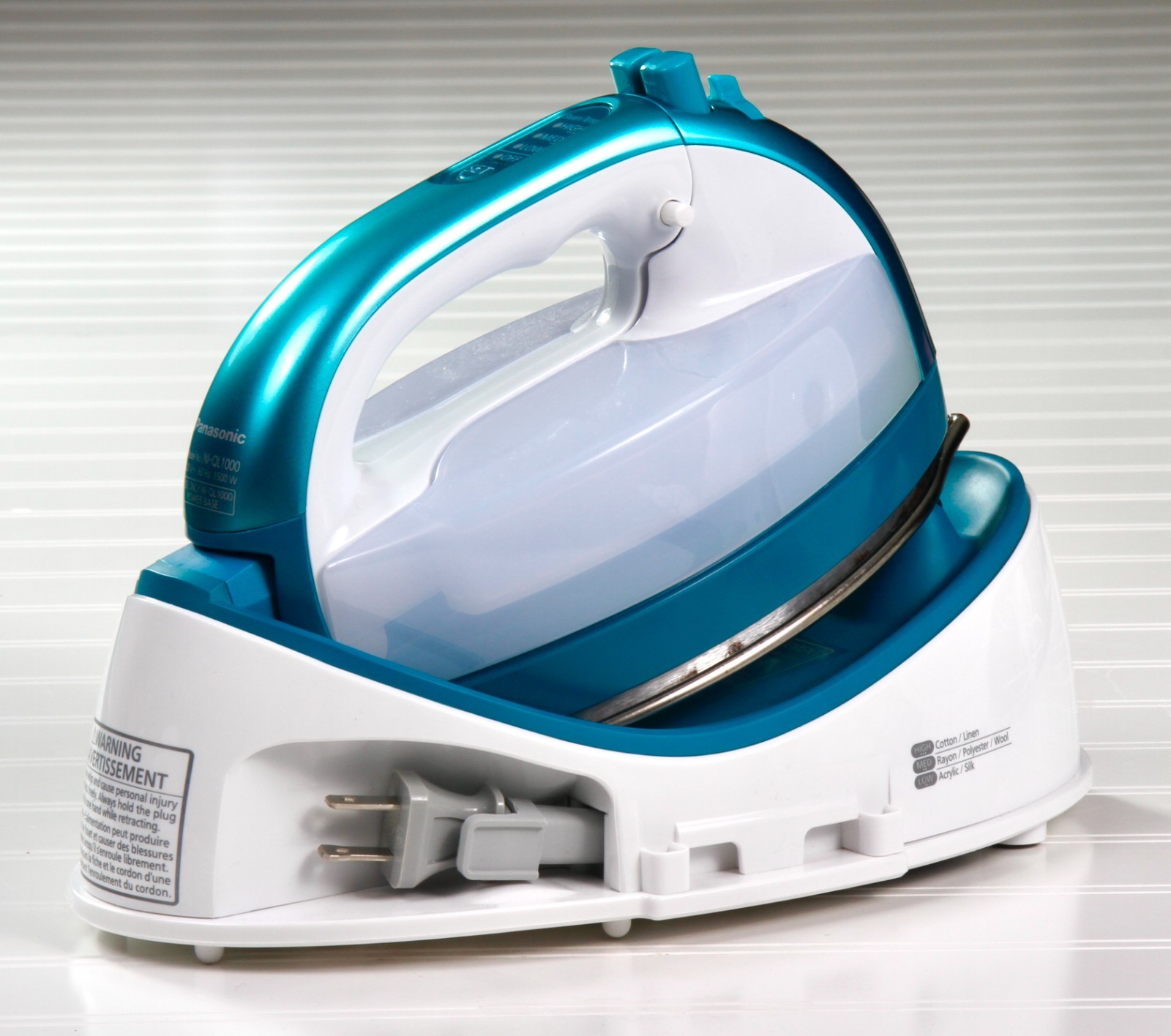 Panasonic NI-QL1000G Teal Cordless Iron Portable Dry Steam 360 Degree Freestyle