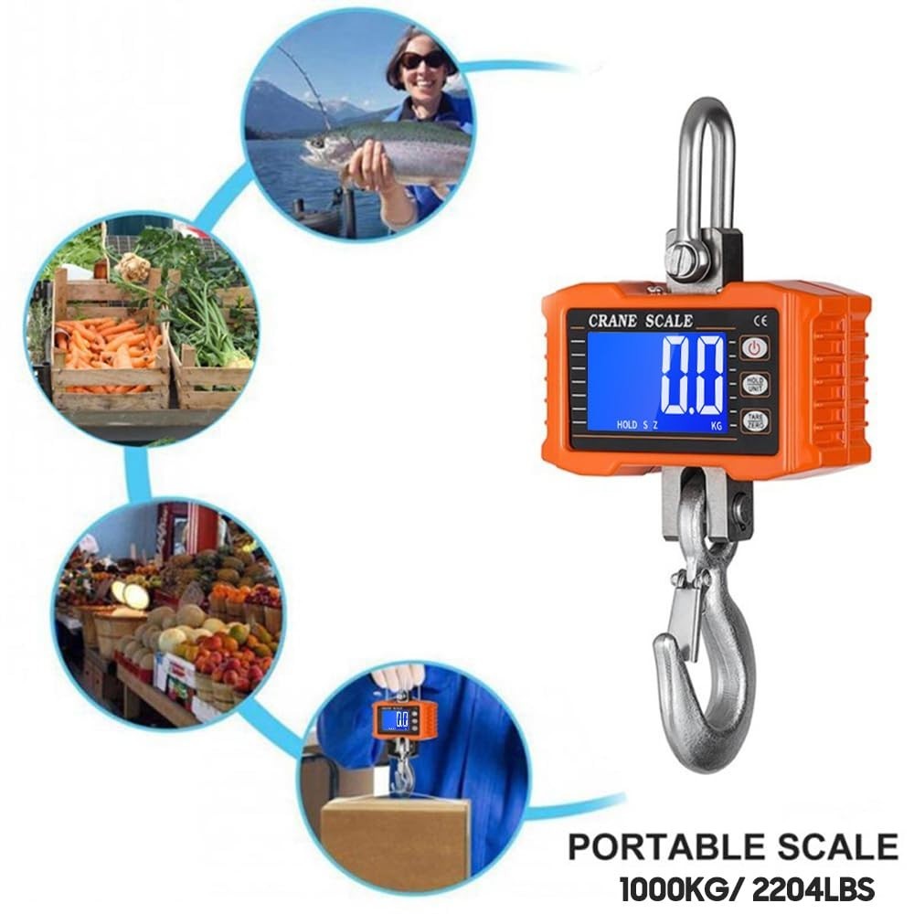 Multi-Functional Heavy Duty Digital Scale 1000kg for Outdoor and Industrial Use