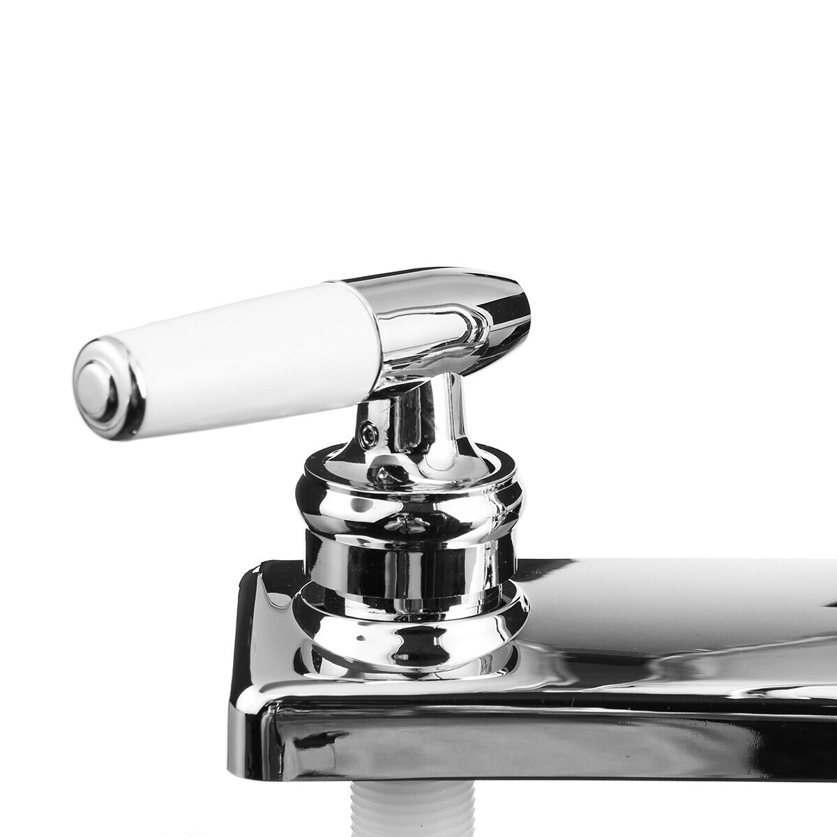 High Arc 2-Handle Standard Kitchen Sink Faucet Mixer Tap in Plastic For Home RV