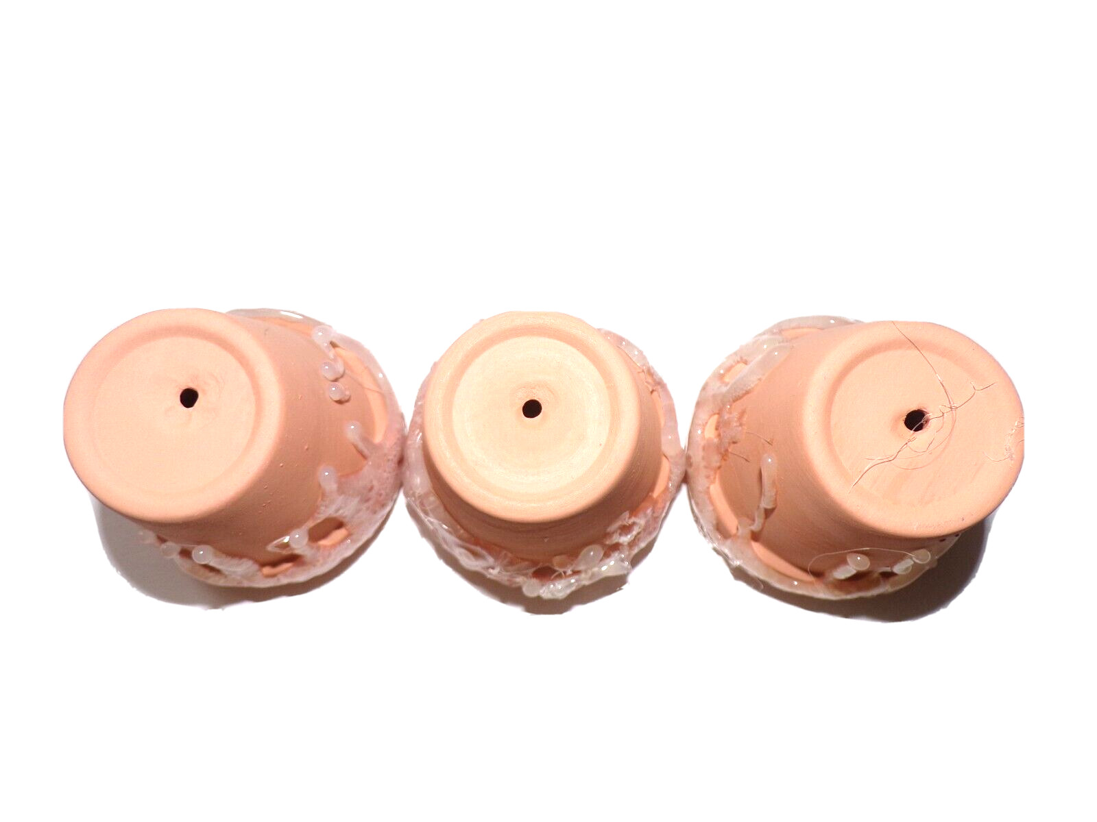 3 ct glue gun paint ready Deco Clay Pots Drainage Holes, Pots 2.5 in S2