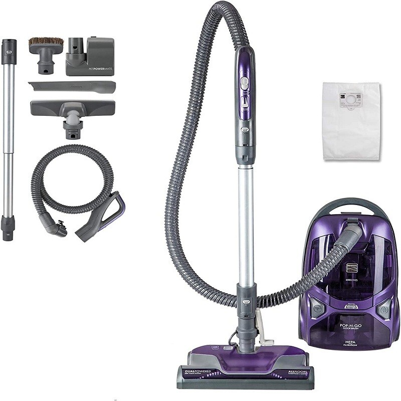 Kenmore 81615 600 Canister Vacuum Pet Friendly PowerMate HEPA 2-Motor 4 Tools