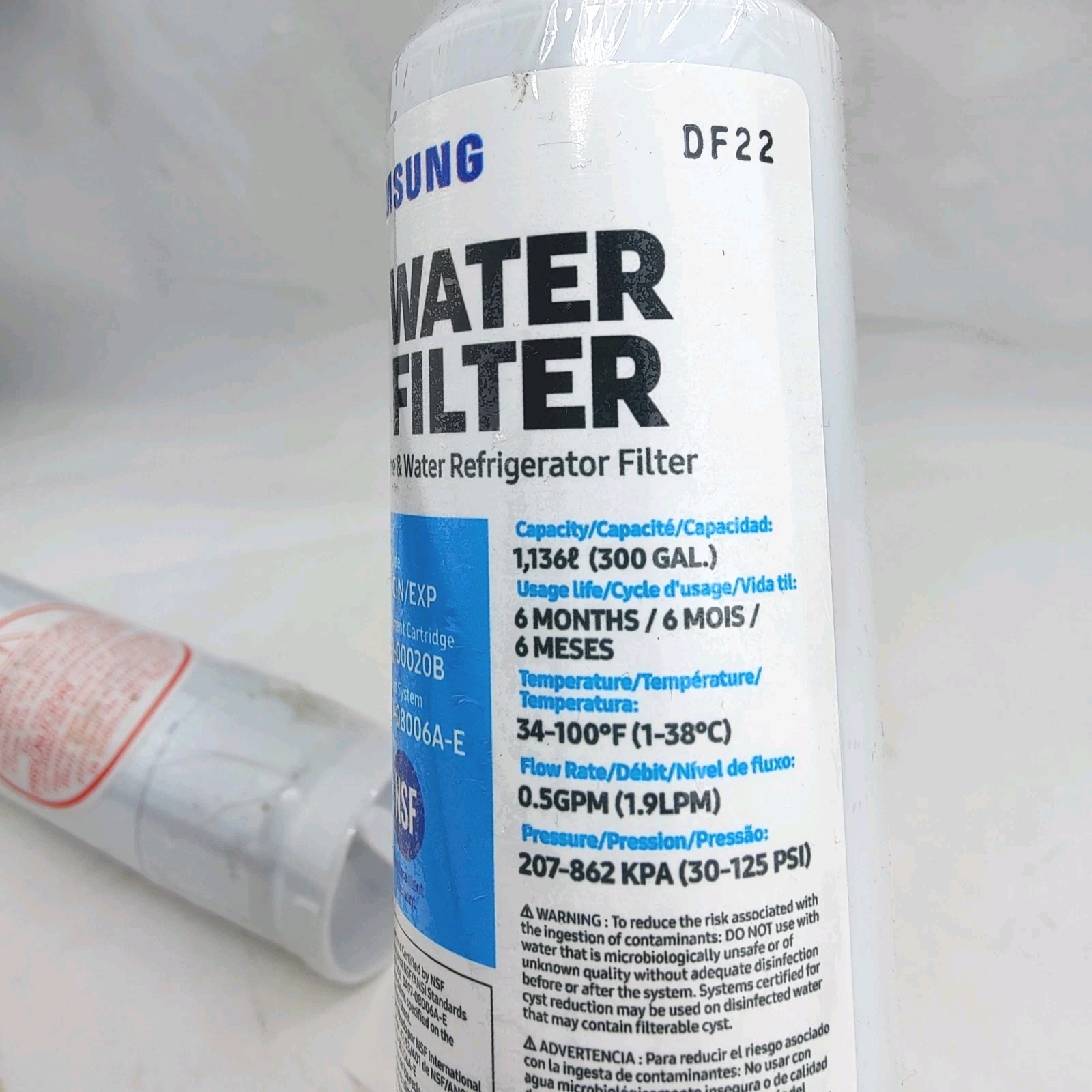 Set Of TwoSamsung Refrigerator Water Filter Model HAF-CIN/EXP DA29-00020B Seald