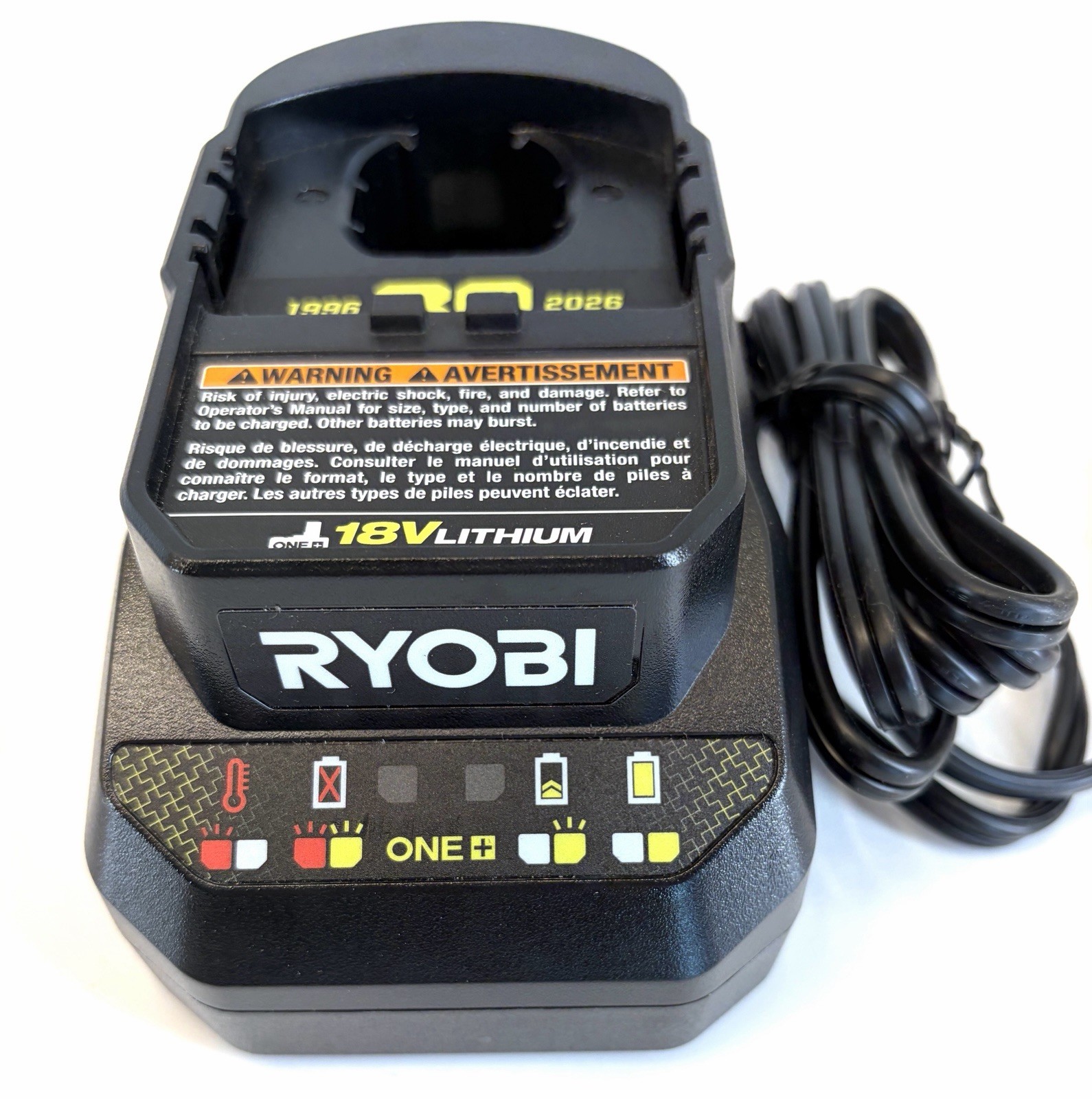 Ryobi ONE+ 18V 30th Anniversary Battery Charger Genuine OEM Model PCG002SB30