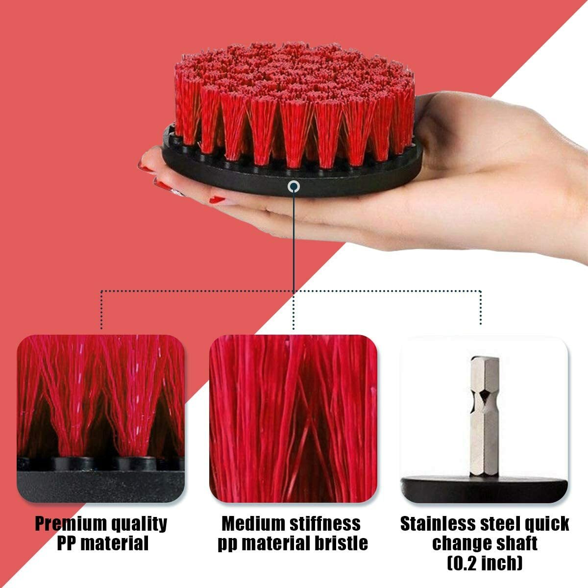 22x All Purpose Cleaning Kit Electric Drill Brush Attachment Set Power Scrubber