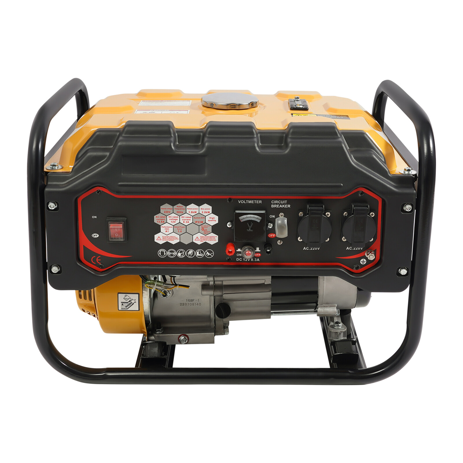 220V 4-Stroke Gasoline Generator Single Cylinder Portable Power Generator 6.5HP