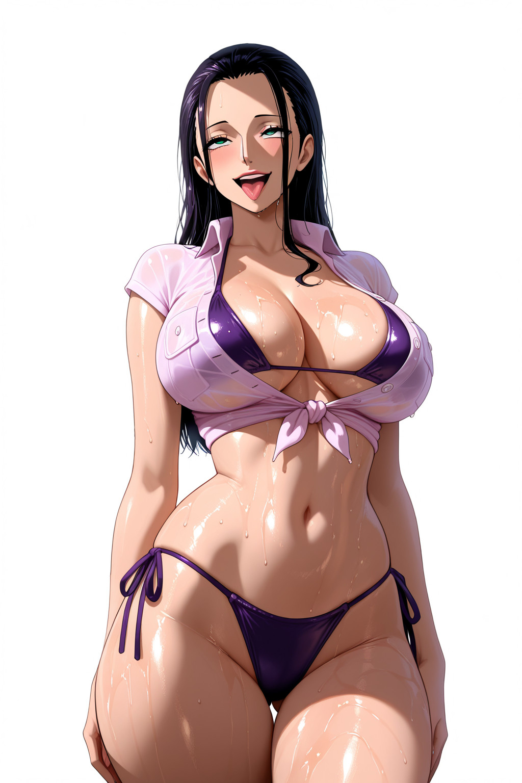 Nico Robin One Piece Anime Sticker – 6″ Tall Waifu Weatherproof Vinyl Car Decal