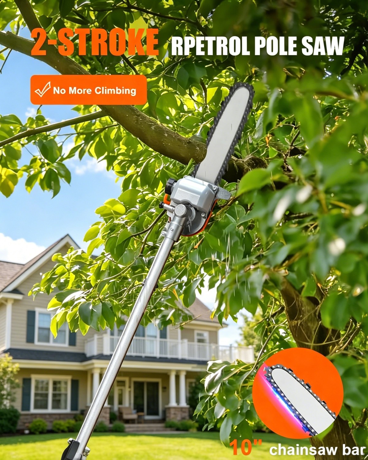 NEOTEC 6-in-1 Multi-Functional Trimming Tools Gas Hedge Trimmer 26CC Weed Eater