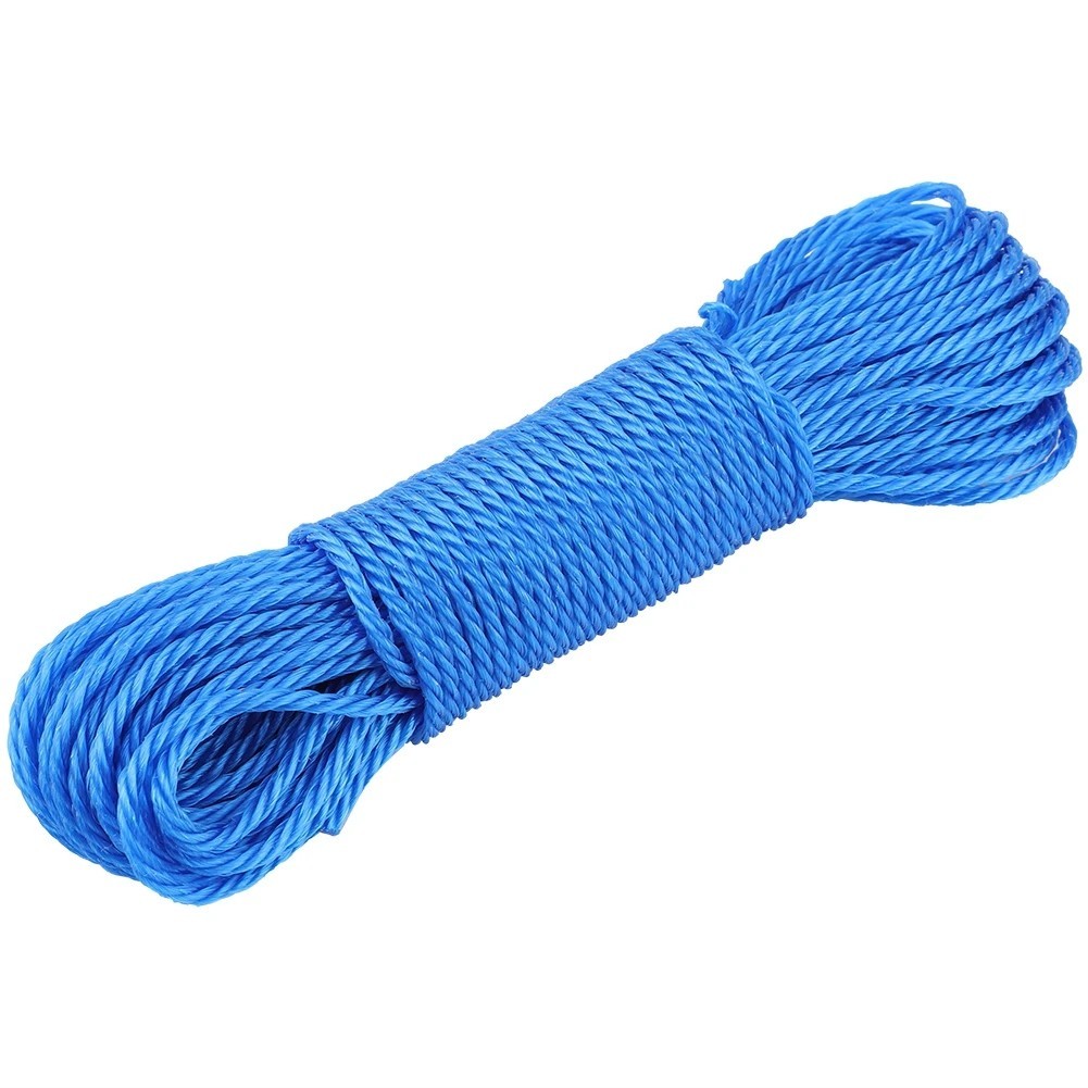 20m Nylon Clothesline Rope 1/4” Braided Heavy Duty Multi-Purpose