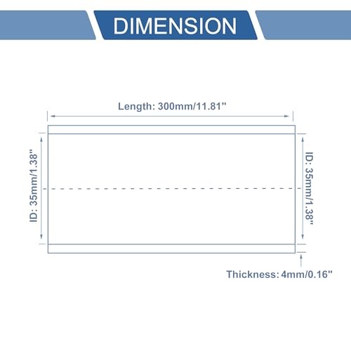 1 Pcs Straight Coupler Silicone Hose 300mm/11.81″ Length 0 35mm/1.38″ ID Black