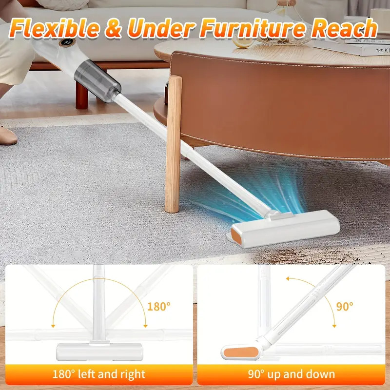 Lightweight Cordless Stick Vacuum Powerful Suction LED Multi-Functional