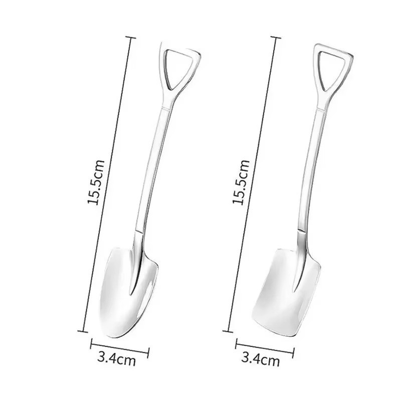 2/20PCS Stainless Steel Mini Dessert Spoons Coffee Tea Ice Cream Spoon Set