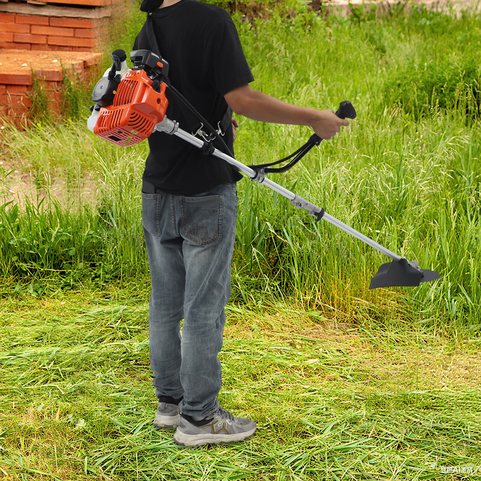 Gas Weed Trimmer Gas Brush Cutter Multifunction Garden Trimmer and Brush Cutter