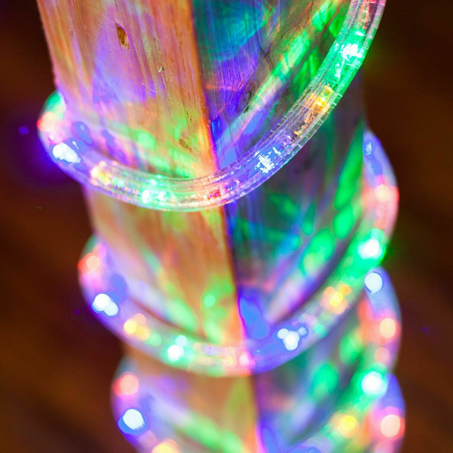 10′ 20′ 25′ 50′ 100′ 150ft Outdoor LED Rope Light Water-Resistant Extend to 300′