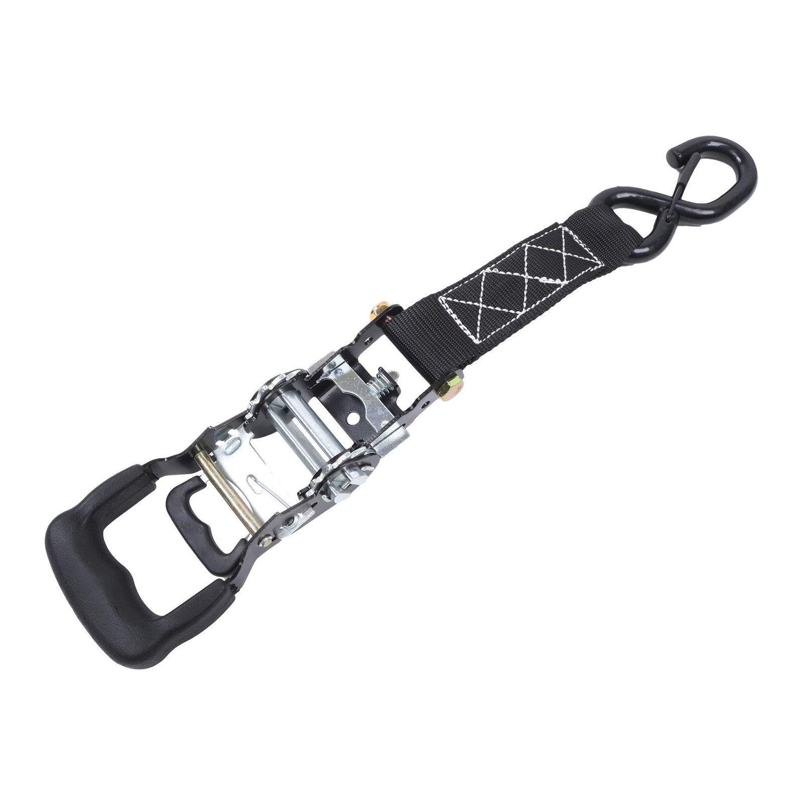 Ratchet Straps (4 Pack) – 5,208lbs Break Strength 1.6″x8′ Black Tie Down Straps