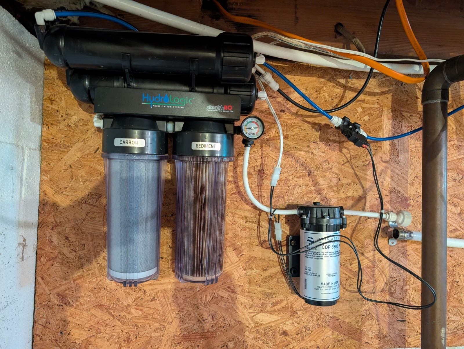 Hydrologic STEALTH-RO300 Reverse Osmosis System with Aquatec Booster Pump