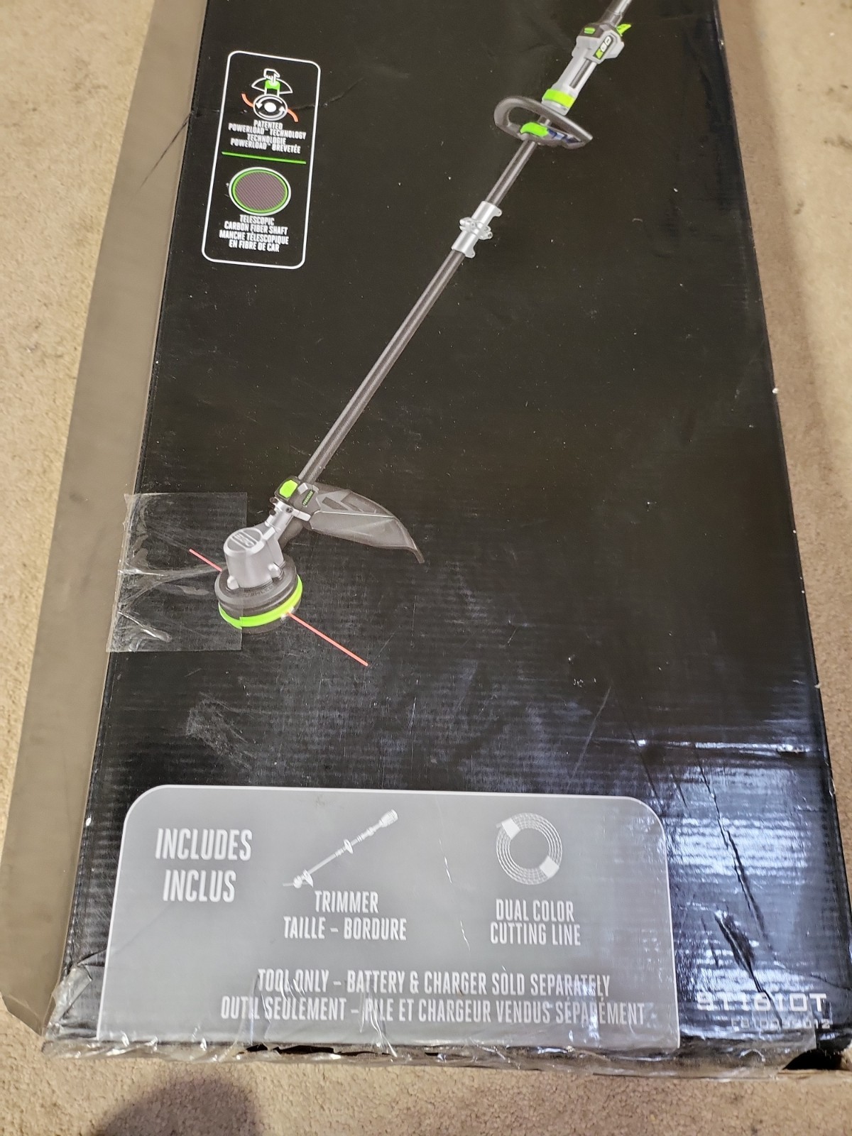 EGO Power+ ST1610T 16″ POWERLOAD String Trimmer – Battery & Charger Not Included