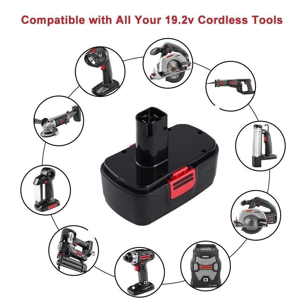 2Pack For Craftsman 19.2 Volt Battery C3 DieHard 130279005 11376 130279003 11375
