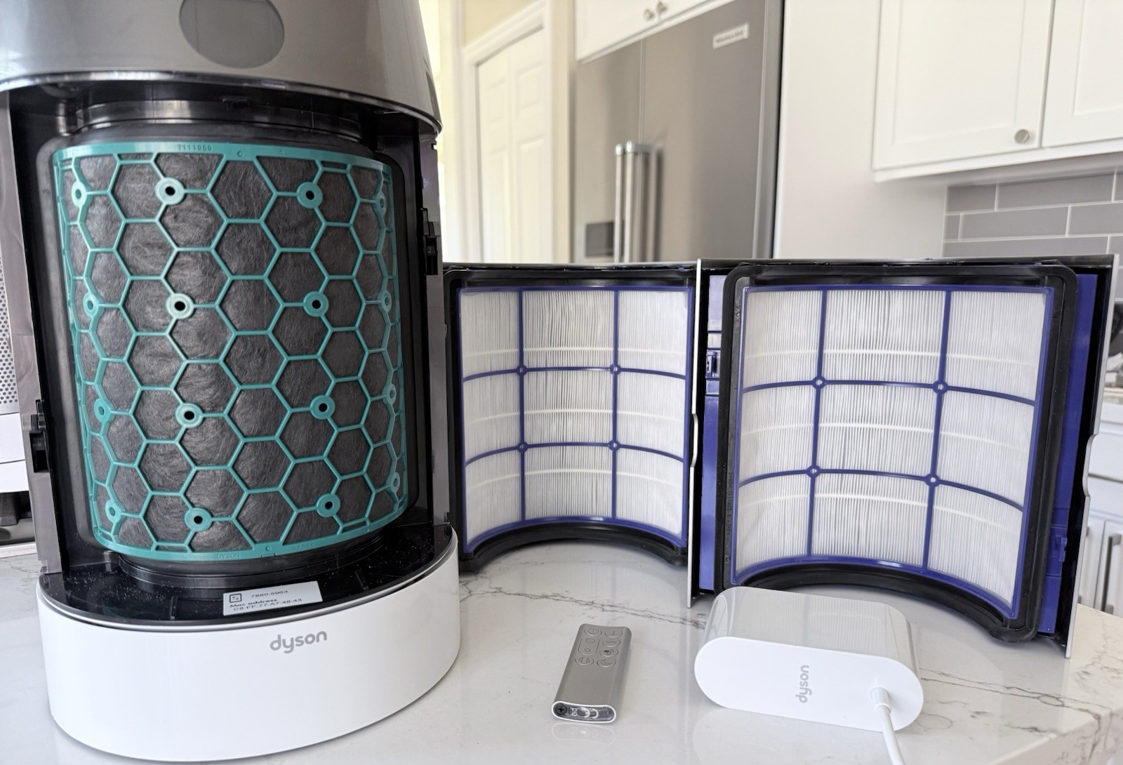 Dyson Pure Cool Tower True HEPA Air Purifier Fan w/Remote Wi-Fi White/Silver DP0
