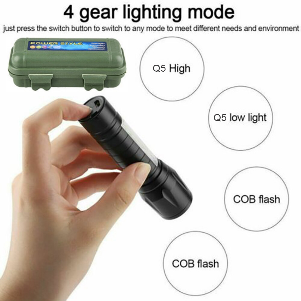 Rechargeable 990000LM LED Flashlight Tactical Police Super Bright Torch Zoomable