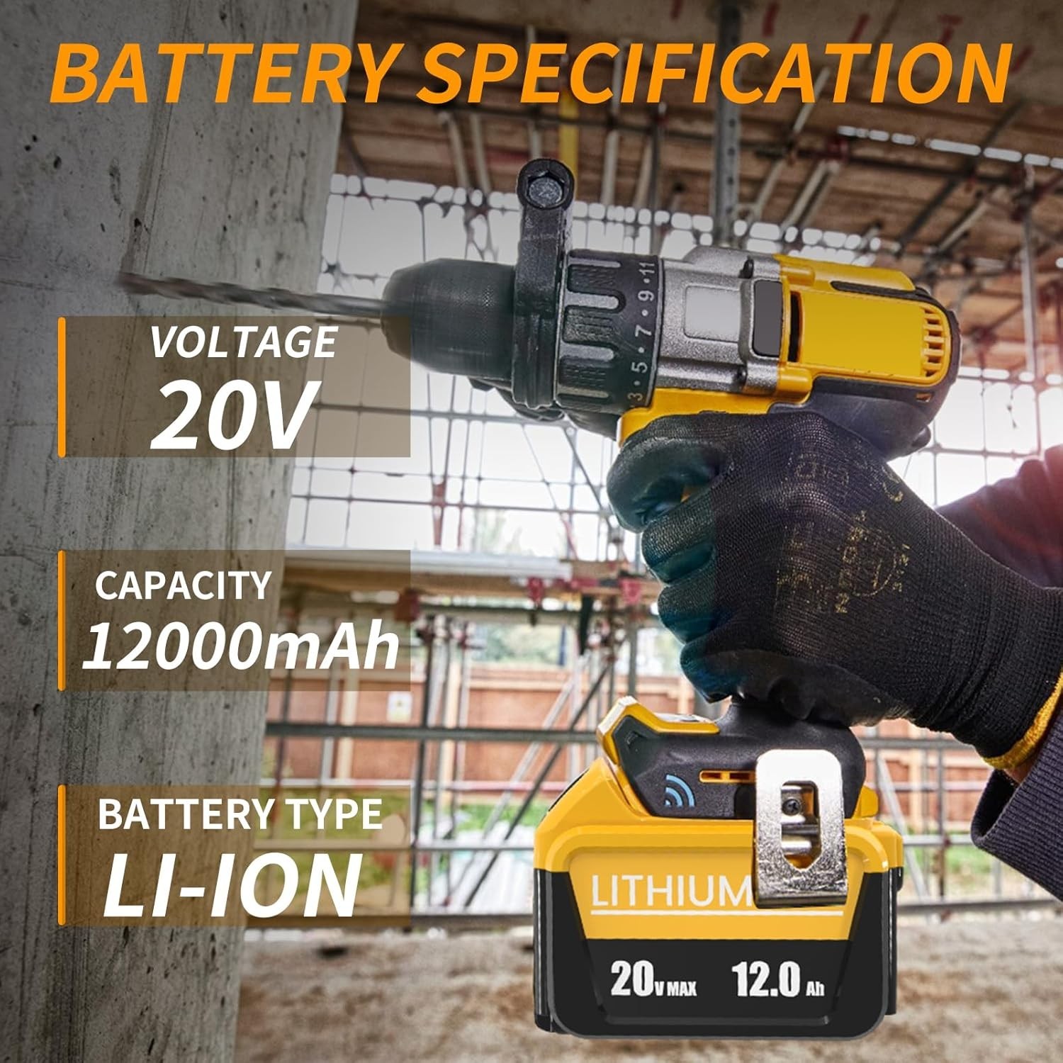 2Pack For DeWalt 20V 20 Volt Max XR 12.0AH Lithium Battery DCB206-2/Dual Charger