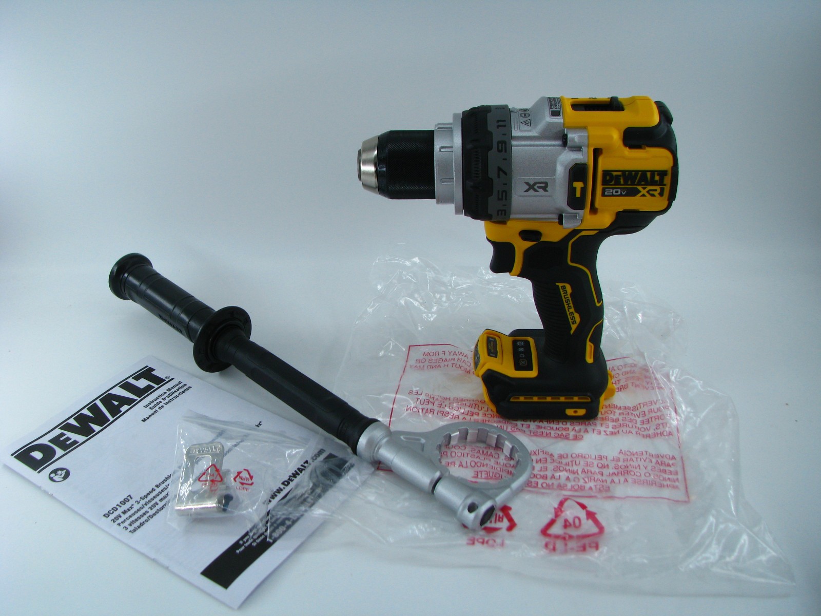 NEW Dewalt DCD1007 20V 20 Volt Max XR 1/2″ Inch Brushless Hammer Drill w/ Handle