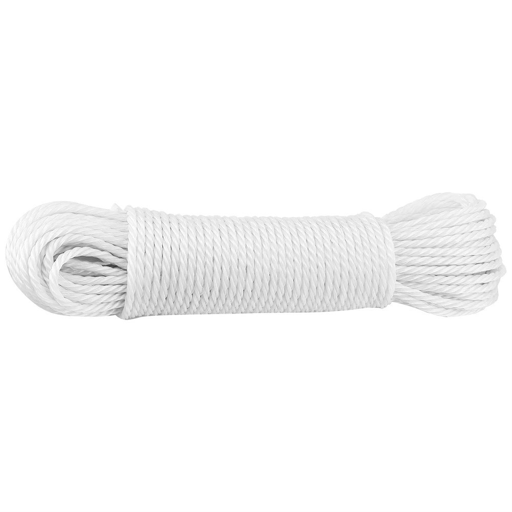 20m Nylon Clothesline Rope 1/4” Braided Heavy Duty Multi-Purpose