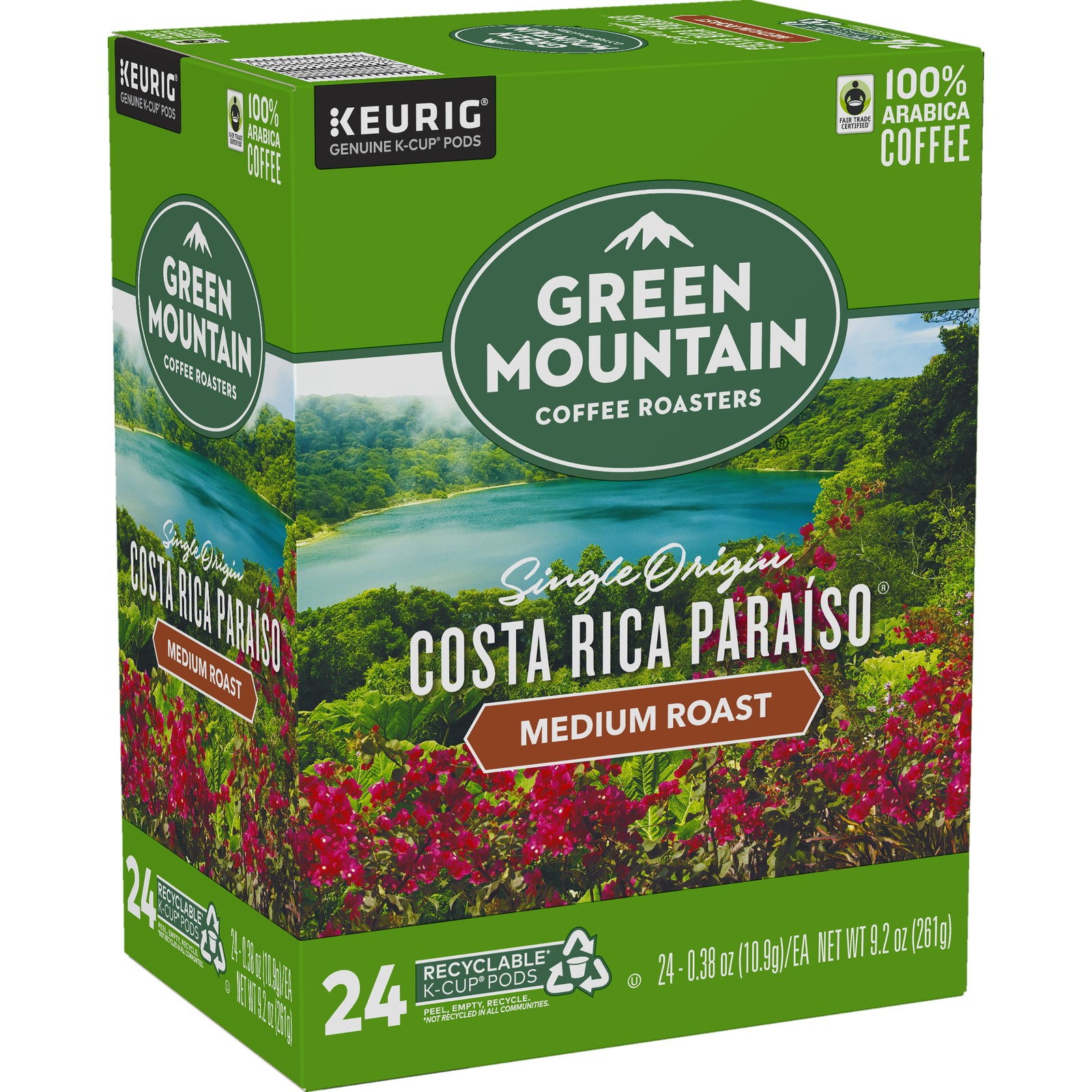 Green Mountain Coffee® Roasters Costa Rica Paraiso KCups, Medium Roast, 24 Count